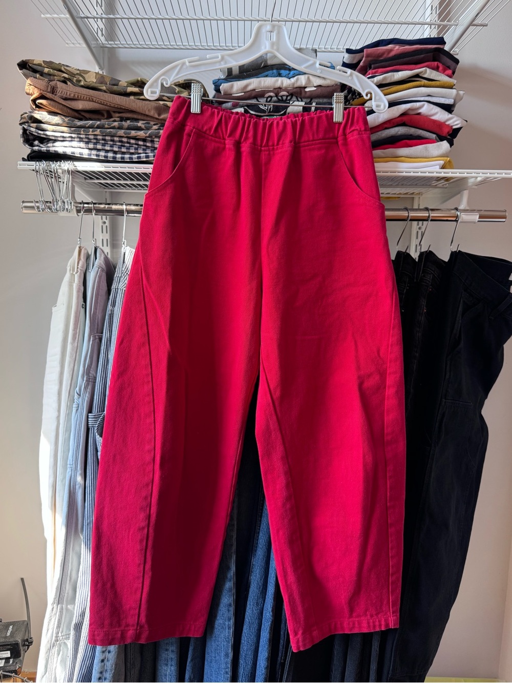 Le Bon Shoppe Arc Pant red canvas Size M